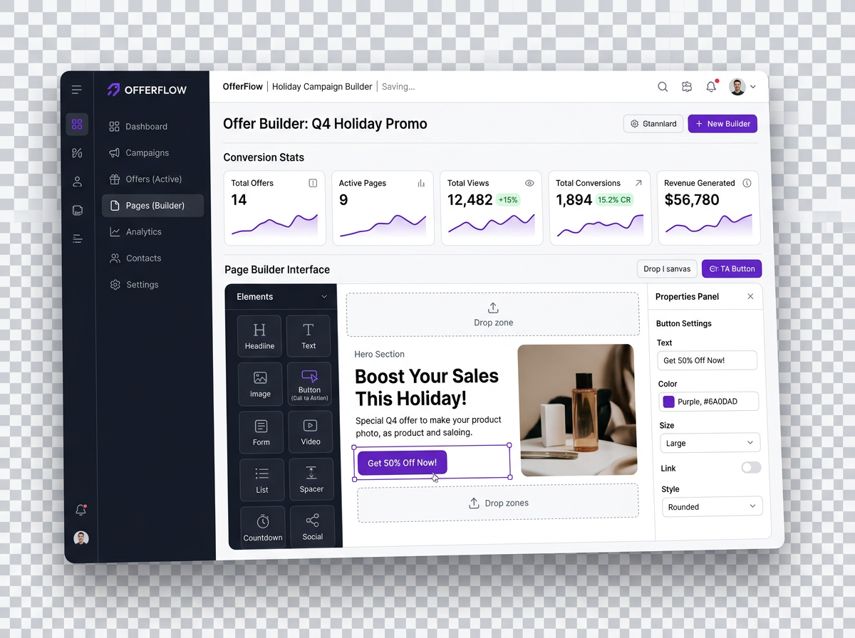 NexaForge offer creation dashboard